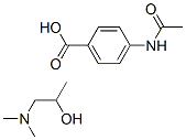 4 - acetamidobenzoicacid compoundwith1 - (dimethylamino) propan - 2 - ol (1:1)